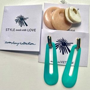 Noonday Collection Earrings with changing pendant